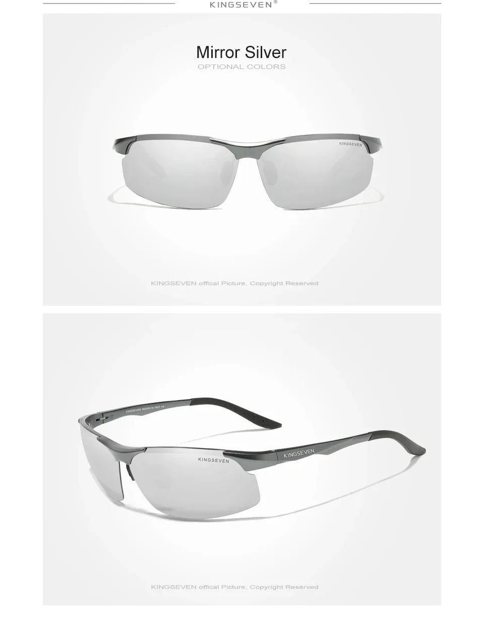 KINGSEVEN Sports Cycling Sunglasses Men Polarized UV400 Driving Glasses Photochromic Anti-Glare Outdoor Riding Vacation Eyewear