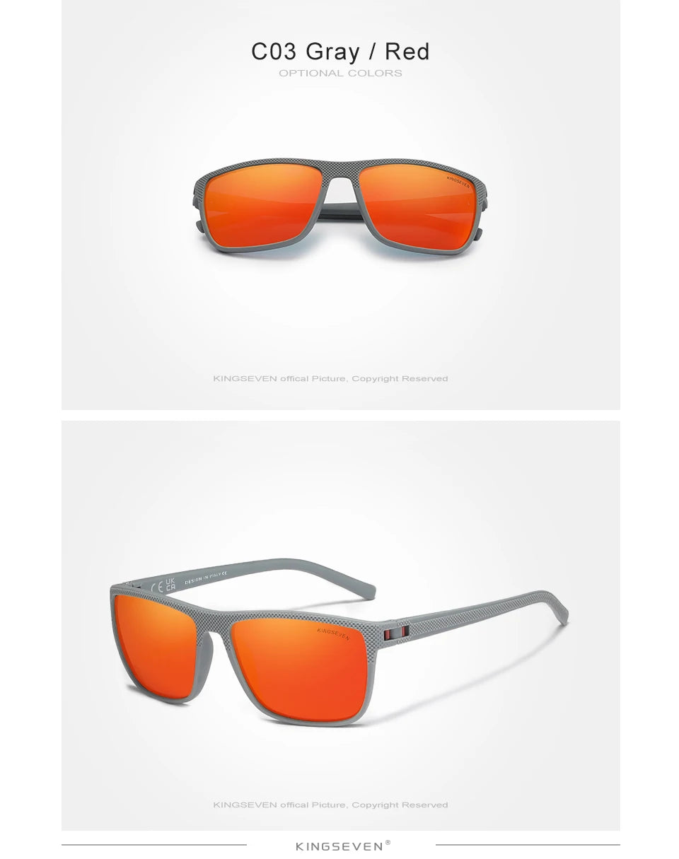 KINGSEVEN Polarized Sunglasses Women Driving Square Frame Sun Glasses sunglasses for Men NEW LC755 Outdoor Travel