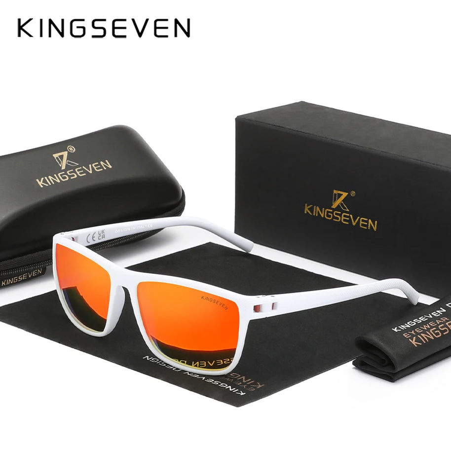 KINGSEVEN Gradation Design Sunglasses For Men Women HD Polarized UV400 Glasses Driving High Quality Anti-slip Sports Eyewear