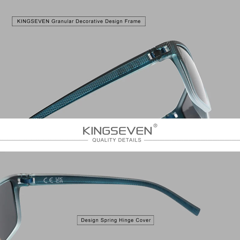KINGSEVEN Gradation Design Sunglasses For Men Women HD Polarized UV400 Glasses Driving High Quality Anti-slip Sports Eyewear