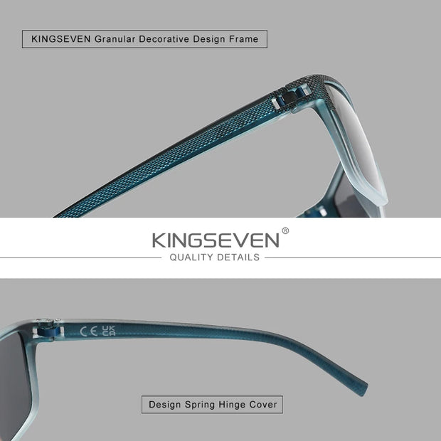 KINGSEVEN Gradation Design Sunglasses For Men Women HD Polarized UV400 Glasses Driving High Quality Anti-slip Sports Eyewear