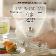 Egg Cooker Portable Low Power Student Dormitory Mini Breakfast Machine Automatic Power Off Electric Steamer Kitchen Tool 120W