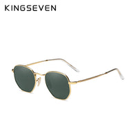 KINGSEVEN New Fashion Polygon Sunglasses Men Women‘s Polarized UV400 Eye Protect Lens Glasses Round Frame Outdoor Causal Eyewear