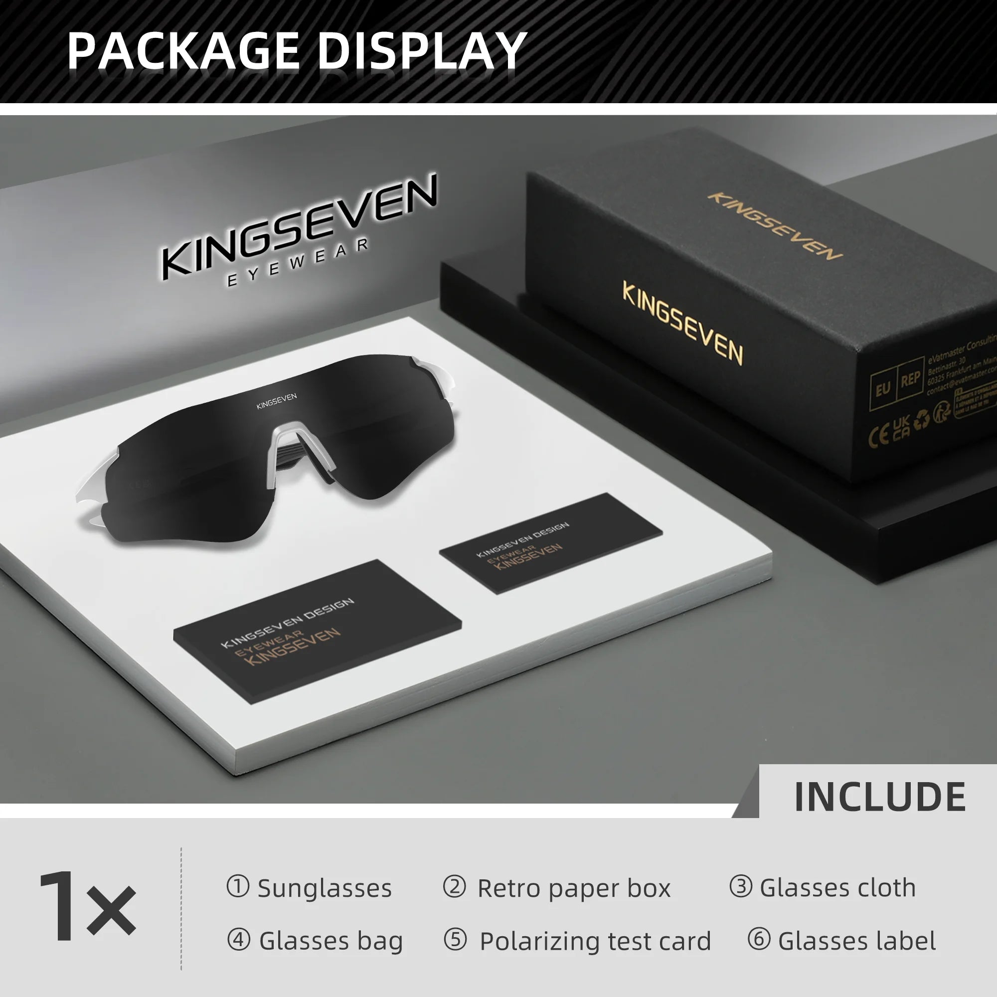 KINGSEVEN 2025 Cycling Sunglasses UV400 Polarized