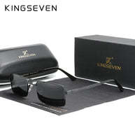 KINGSEVEN Original Fashion Polarized UV400 Sunglasses Vintage Rectangle Frame Men Women Driving Alloy Glasses Outdoor Eyewear
