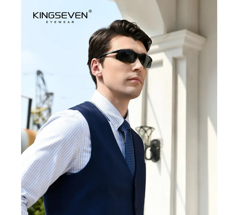 KINGSEVEN Genuine Polarized Men Aluminum Sunglasses Driving Mirror Lens Male Sun Glasses Aviation Women For Men Eyewear