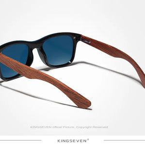 KINGSEVEN Natural Wooden Sunglasses Men Vintage Classic Polarized Fashion Women Elegant Handmade Wood SunGlasses Driving for Men
