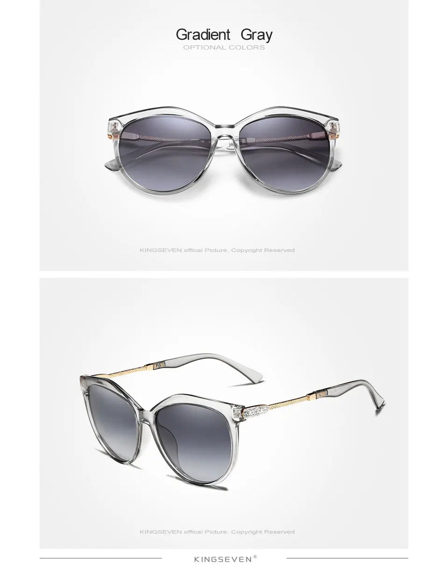 KINGSEVEN 2024 Polarized Women's Sunglasses Gradient Lens Luxury Sun glasses Brand Lentes de sol Mujer