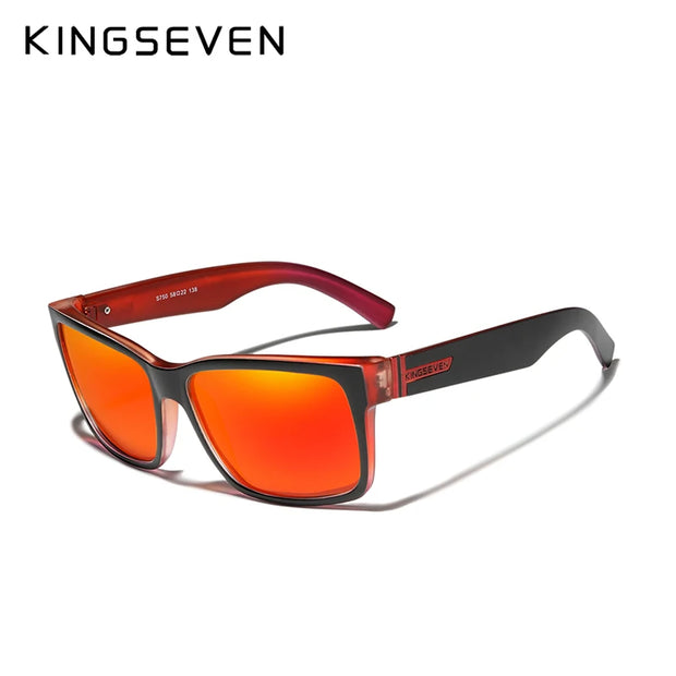 KINGSEVEN Polarized Men's Sunglasses Sports Goggle Mirror UV400 Lens Male Sun Glasses Women Eyewear Protection TR90 Full Farme