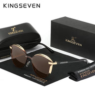 KINGSEVEN Fashion Cat Eye Polarized Sunglasses Women Luxury Ladies Driving Butterfly Glasses Men UV400 Large Frame Eyewear