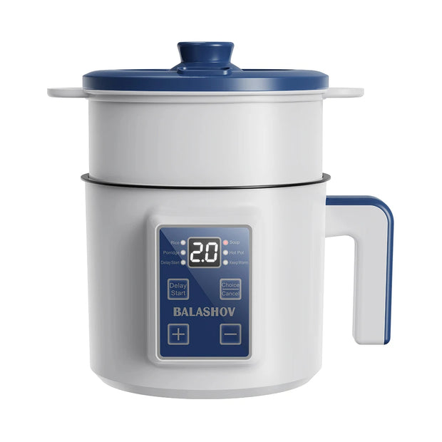 1.7L Electric Rice Cooker Multifunction Pot Mini Hotpot Pan Soup Home Appliances for The Kitchen Pots Offers 1-2 People