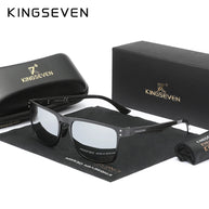 KINGSEVEN Luxury Aluminum Sunglassses For Men Retro Rectang Polarized UV400 Glasses Driving Sports Women New Fashion Accessory
