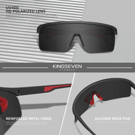 KINGSEVEN Brand Cycling Sunglasses Men Women Bicycle Glasses Climbing Anti-UV Bike Sports Large Frame
