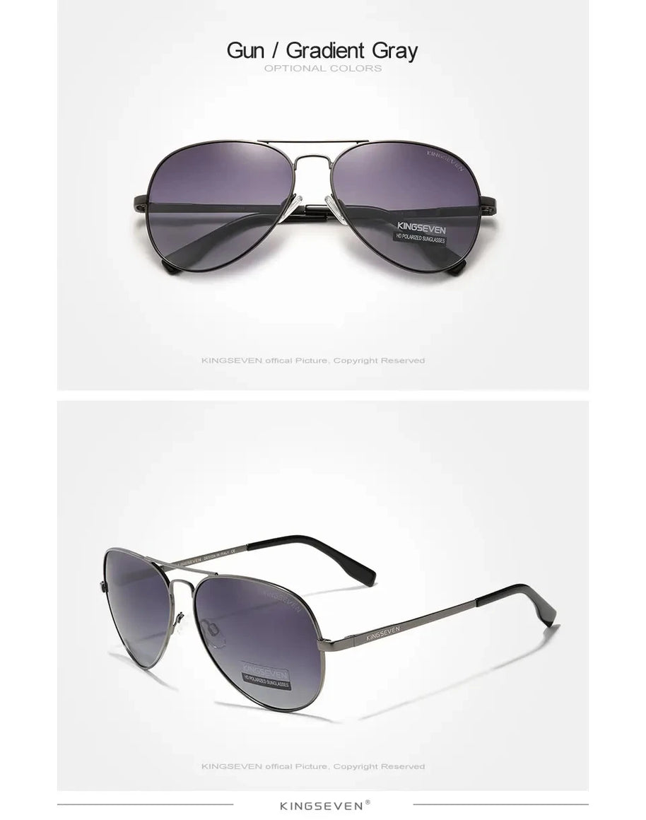 KINGSEVEN New Brand Men Aluminum Sunglasses Polarized UV400 Male Glasses Women Pilot Fashion Luxury Driving Summer Eyewear