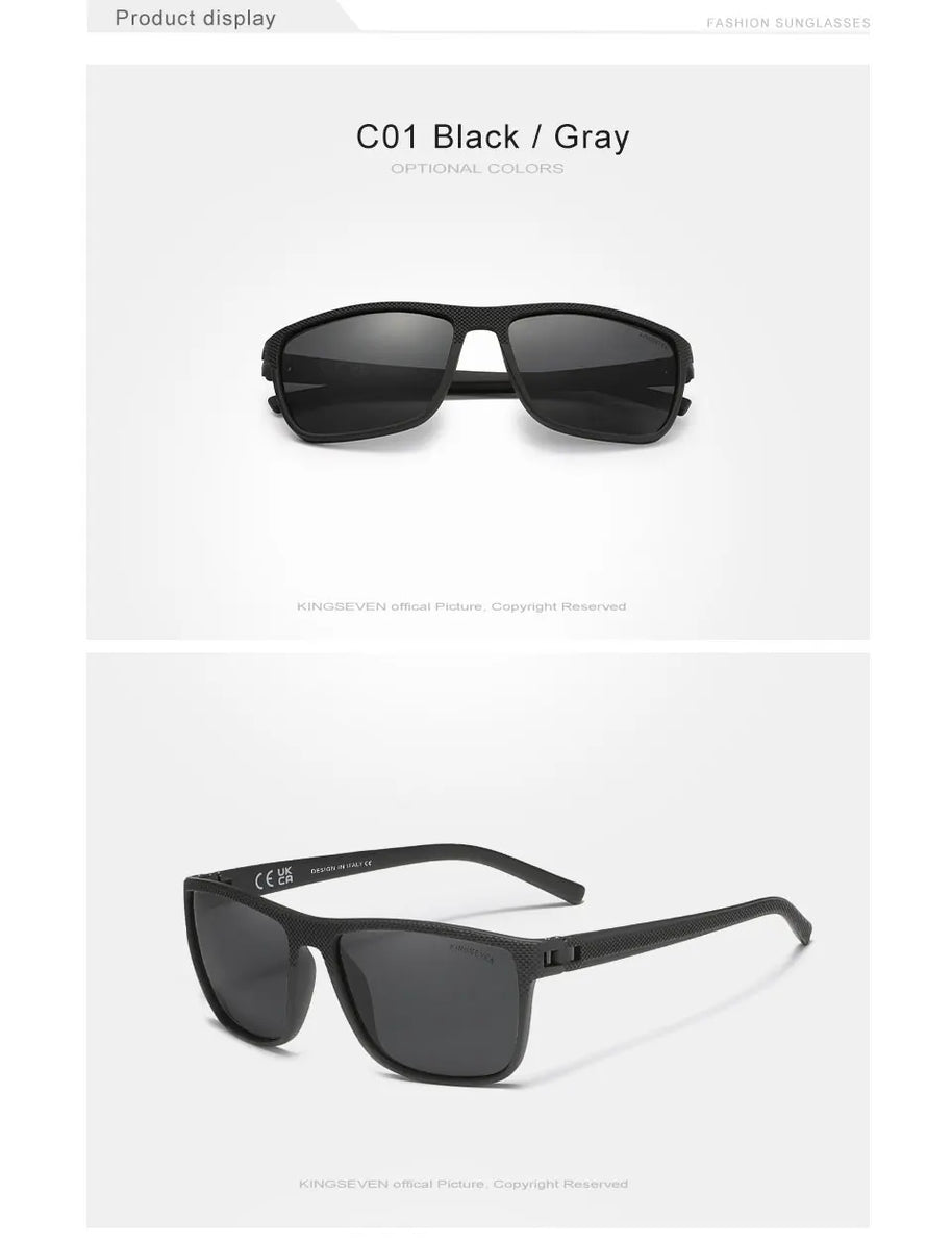 KINGSEVEN Gradation Design Sunglasses For Men Women HD Polarized UV400 Glasses Driving High Quality Anti-slip Sports Eyewear