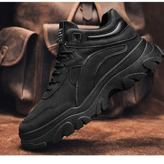 Men's Desert Boots Winter Warmth Tactical 2024 New Men's Fashion Strap Naked Boots Outdoor Platform Work Shoes Bota Masculina