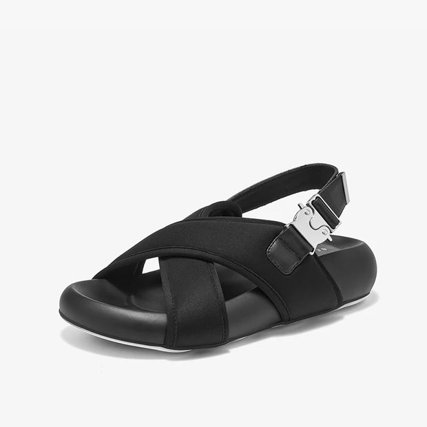 BEAUTODAY Fashion Sandals Women Sheepskin Brown Outdoor Antiskid Women Slippers Outdoor Beach Casual Durable Luxury Shoes 38265