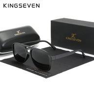 KINGSEVEN Classical Driving Sunglasses Women Men Retro Square Large Frame UV400 Glasses Vintage Anti-glare Night Vision Eyewear