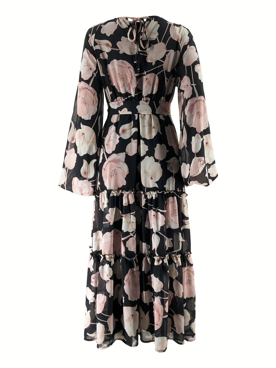 Muslim Women Dresses Flower Print Abaya Sashes Eid Ramadan Morocco Vestidos Dubai Jalabiya Kaftan Islam Arab Long Robe Abayas