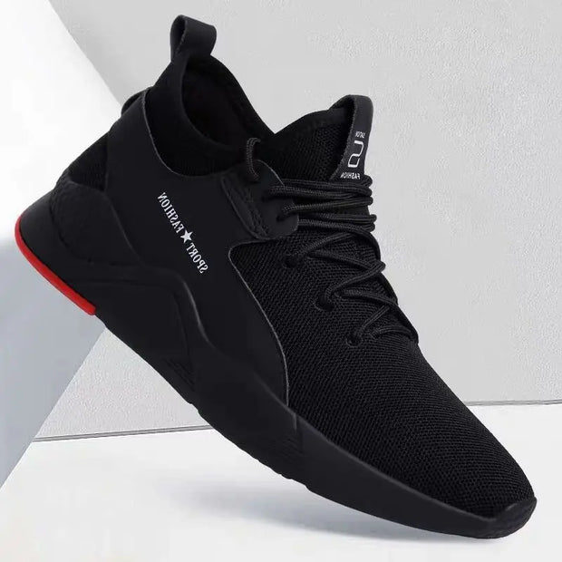 2025 New Man's Sports Shoes Korean Version Trendy work  Shoes Man Casual Running Shoes Flying Woven Breathable Summer Shoes Man