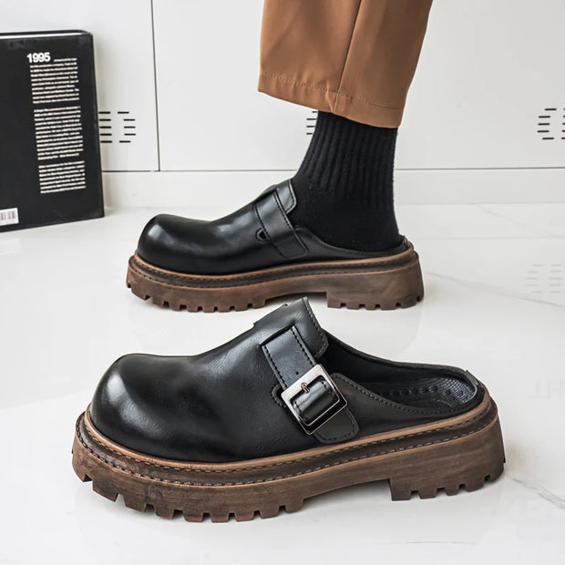 CYYTL Mens Slippers Summer Casual Shoes Leather Outdoor Beach Sandals Walking Slides Comfort Luxury Designer Lightweight Fashion