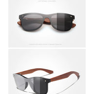 KINGSEVEN Brand Classic Wooden Sunglasses Men/Women Polarized UV400 Mirror Lens Glasses Luxury Wood Frame Retro Eyewear