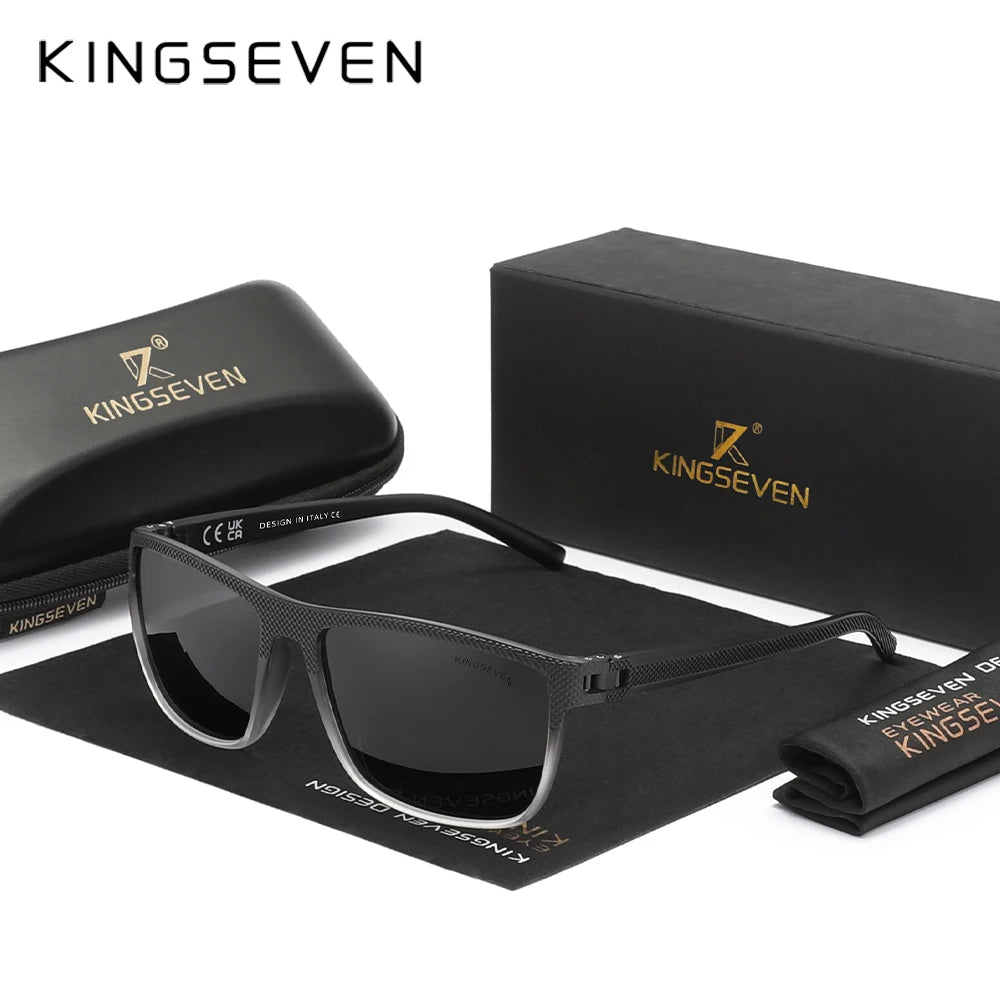 KINGSEVEN Gradation Design Sunglasses For Men Women HD Polarized UV400 Glasses Driving High Quality Anti-slip Sports Eyewear
