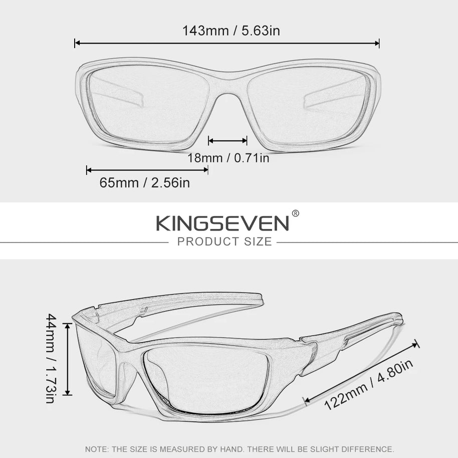 KINGSEVEN Outdoor Sports Riding Sunglasses Men Polarized UV400 Lens Glasses TR90 Women Road Cycling Causal Fishing Male Eyewear
