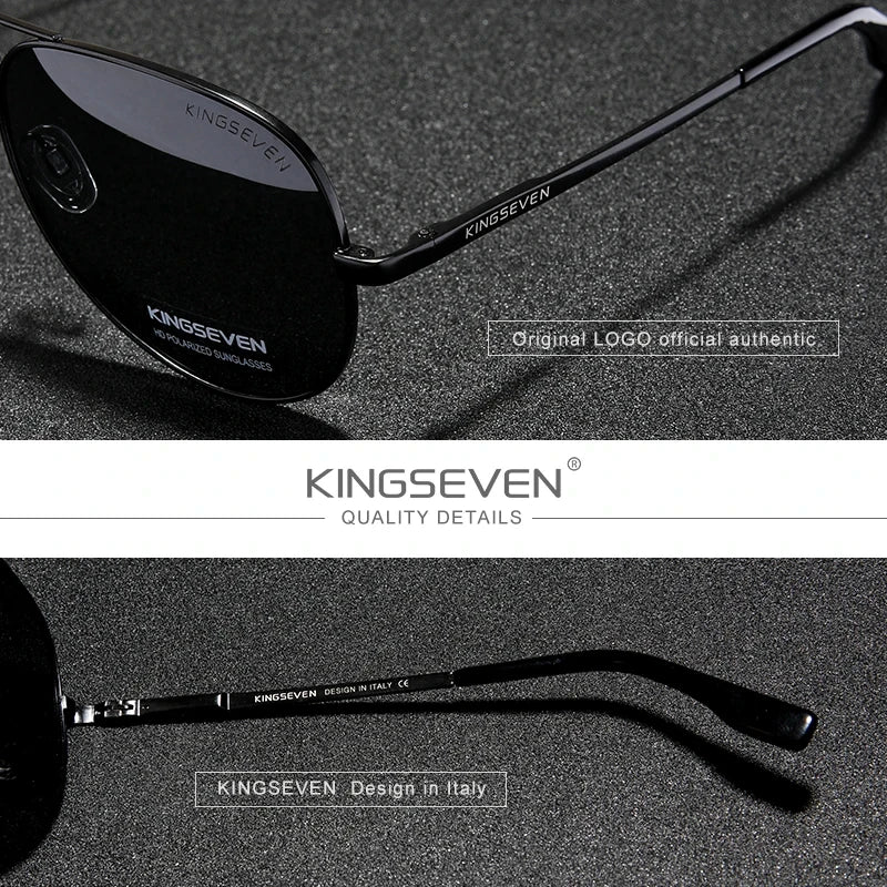 KINGSEVEN New Brand Men Aluminum Sunglasses Polarized UV400 Male Glasses Women Pilot Fashion Luxury Driving Summer Eyewear