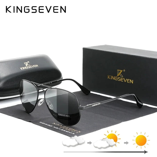 KINGSEVEN New Brand Men Aluminum Sunglasses Polarized UV400 Male Glasses Women Pilot Fashion Luxury Driving Summer Eyewear