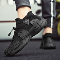 Fashion Men Designer Black Sneakers High Quality Running Socks Shoes Men Casual Trainers Breathable Male Walking Jogging Shoes