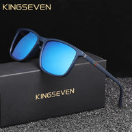 KINGSEVEN Large Frame Sunglasses Men/Women Polarized UV400 Lens Causal Glasses Vintage Rectangle Fishing Driving Outdoor Eyewear