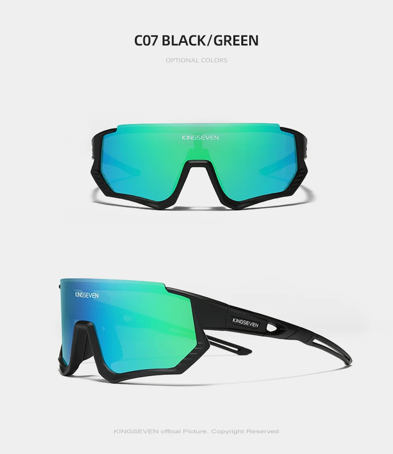 KINGSEVEN Sports Cycling Sunglasses Men Women Mtb Bicycle Glasses UV400 Sunscreen Eyewear Bike Riding Equipment