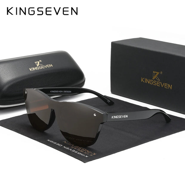 KINGSEVEN New Brand Design Women's Glasses TR90 Polarized Sunglasses Men Retro Sun Glasses Sonnenbrille Herren