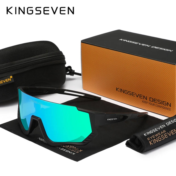 KINGSEVEN Sports Cycling Sunglasses Men Women Mtb Bicycle Glasses UV400 Sunscreen Eyewear Bike Riding Equipment