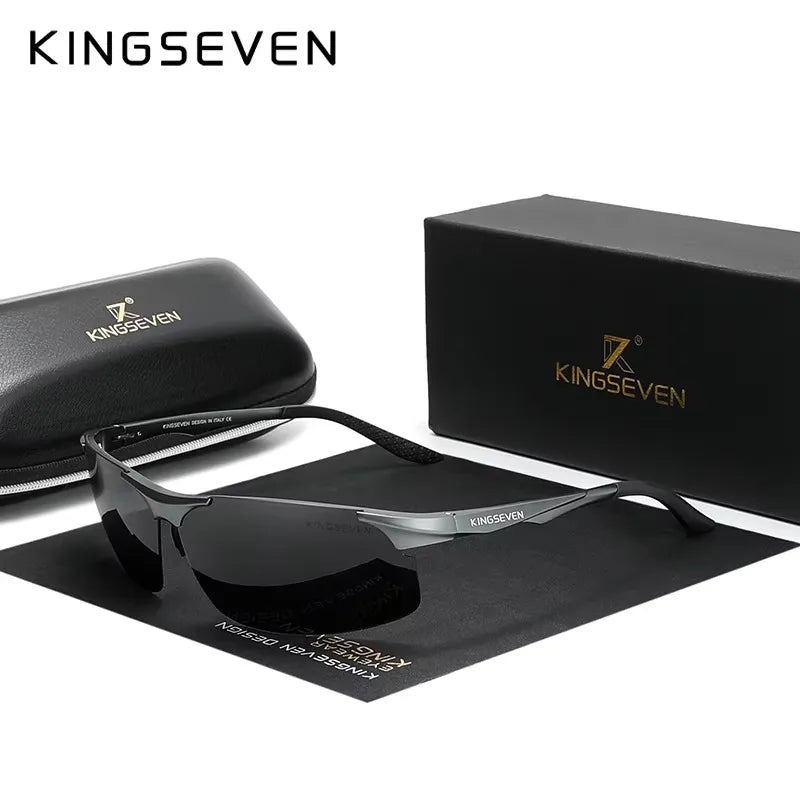 KINGSEVEN Sports Cycling Sunglasses Men Polarized UV400 Driving Glasses Photochromic Anti-Glare Outdoor Riding Vacation Eyewear