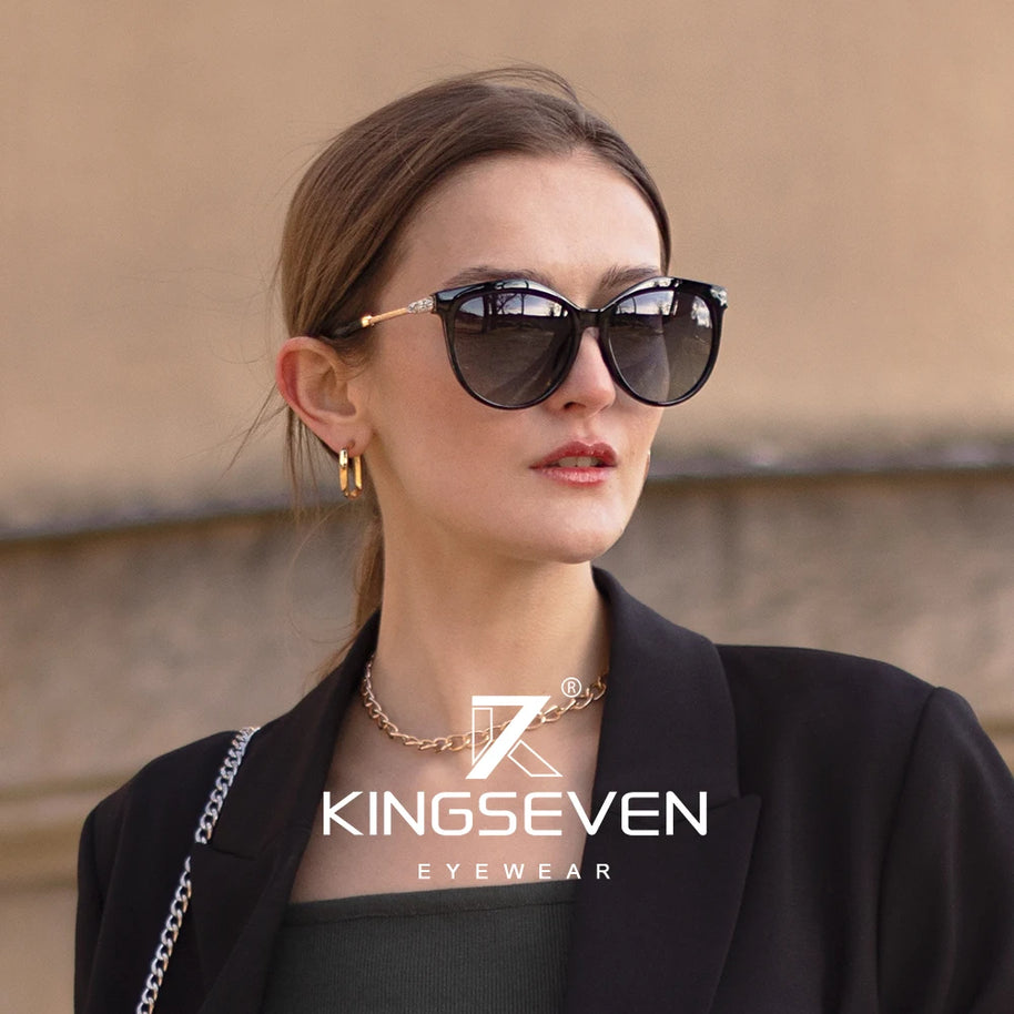 KINGSEVEN 2024 Polarized Women's Sunglasses Gradient Lens Luxury Sun glasses Brand Lentes de sol Mujer