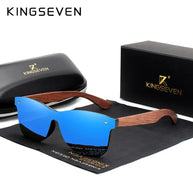 KINGSEVEN Natural Wooden Sunglasses Men Vintage Classic Polarized Fashion Women Elegant Handmade Wood SunGlasses Driving for Men