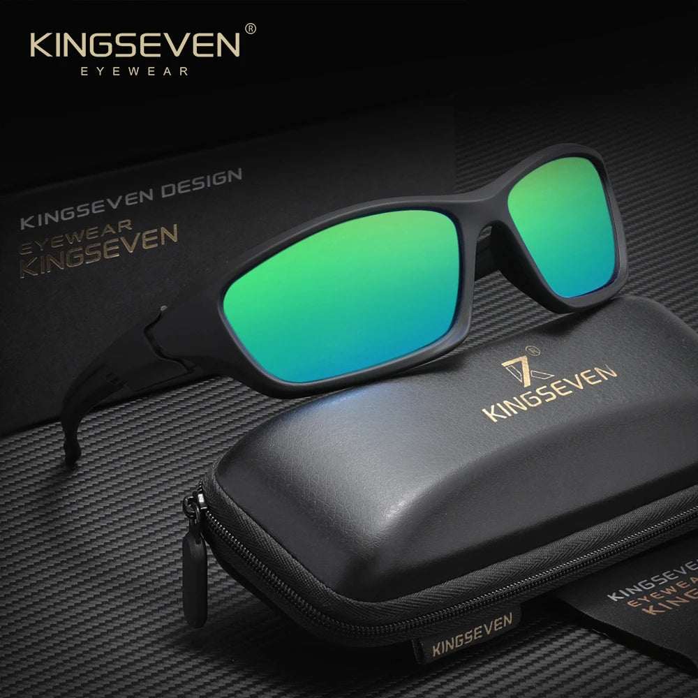 KINGSEVEN Outdoor Sports Riding Sunglasses Men Polarized UV400 Lens Glasses TR90 Women Road Cycling Causal Fishing Male Eyewear