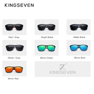 KINGSEVEN 2024 Brand Design Men's Glasses Square Retro TR90 Polarized Sunglasses Women UV Lens Fashion Outdoor Sports Eyewear