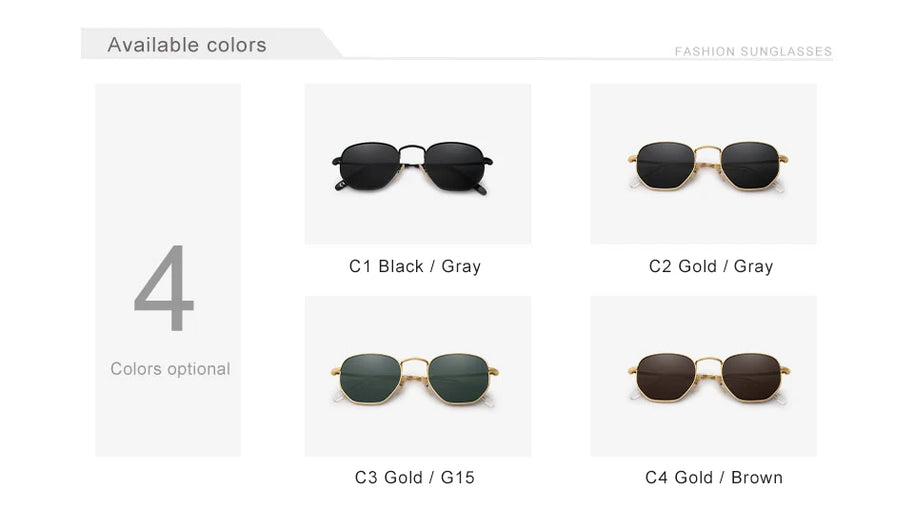 KINGSEVEN New Fashion Polygon Sunglasses Men Women‘s Polarized UV400 Eye Protect Lens Glasses Round Frame Outdoor Causal Eyewear