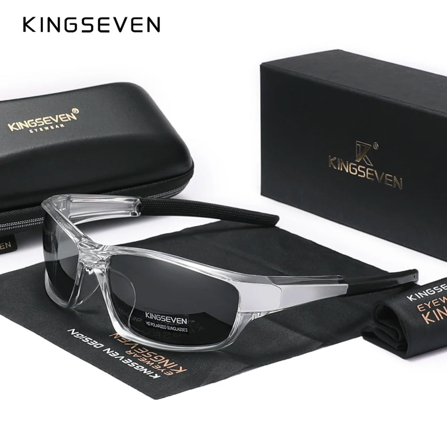 Genuine KINGSEVEN New 2024 Design Men's Sports Polarized Sunglasses Women UV Lens Fashion Eyewear Oculos de sol