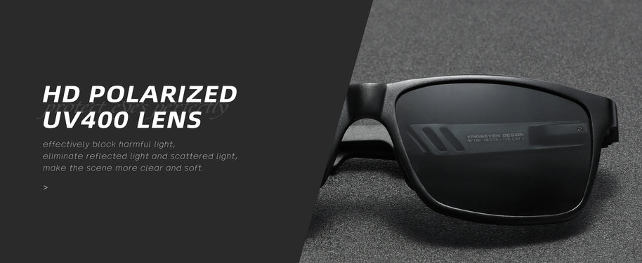 KINGSEVEN Brand Polarized Sunglasses For Men Rectangle Aluminum Driving Glasses Eyewear Shades For Men High Quality