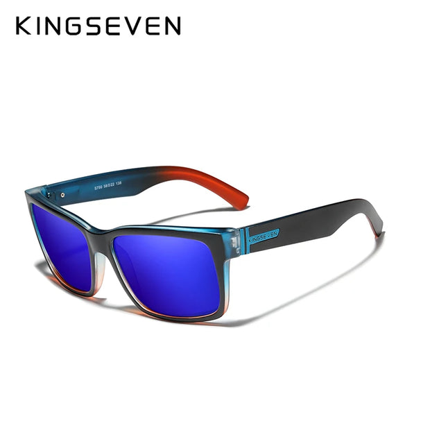 KINGSEVEN Polarized Men's Sunglasses Sports Goggle Mirror UV400 Lens Male Sun Glasses Women Eyewear Protection TR90 Full Farme