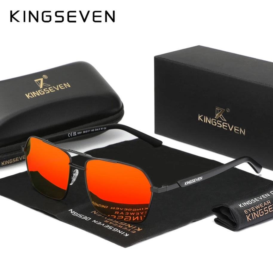 KINGSEVEN Polarized Sunglassesfor Men Sunscreen Glasses High Quality Outdoor Driving Eyewear Anti-Glare Mirror Lens