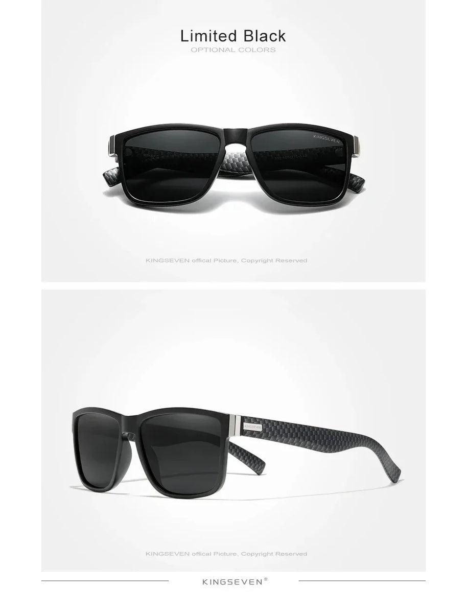 KINGSEVEN Sports Polarized Sunglasses Men Women UV400 Lens Retro Rectangle Fashion Square Frame Glasses Goggles Cycling Eyewear