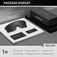 KINGSEVEN Brand Cycling Sunglasses Men Women Bicycle Glasses Climbing Anti-UV Bike Sports Large Frame