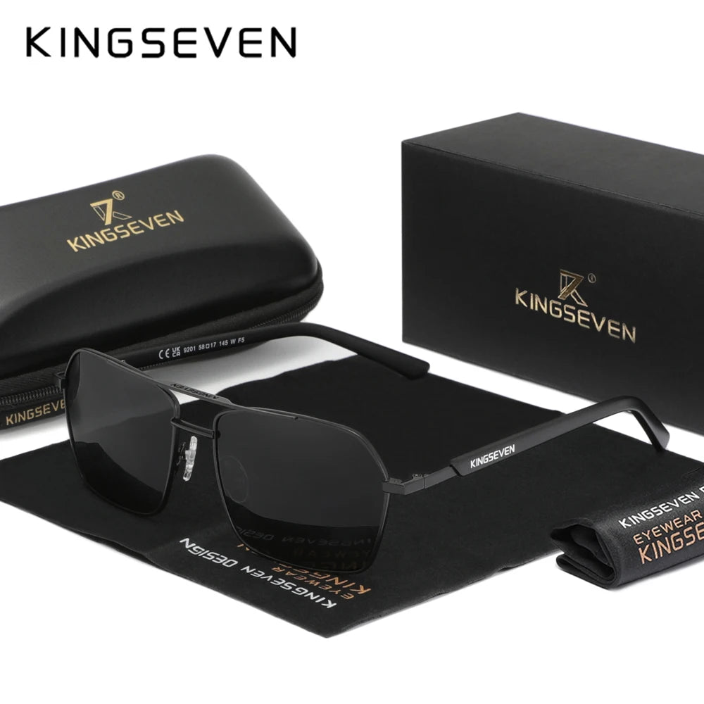 KINGSEVEN Polarized Sunglassesfor Men Sunscreen Glasses High Quality Outdoor Driving Eyewear Anti-Glare Mirror Lens