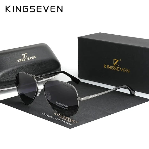 KINGSEVEN New Brand Men Aluminum Sunglasses Polarized UV400 Male Glasses Women Pilot Fashion Luxury Driving Summer Eyewear