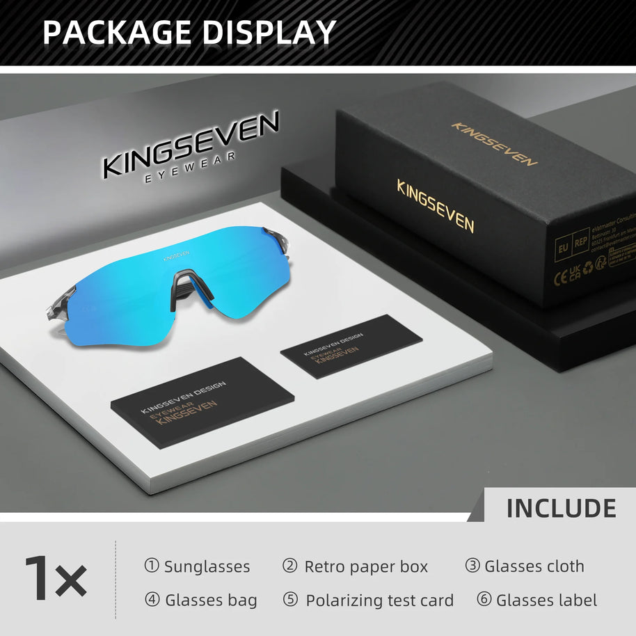 KINGSEVEN 2025 Cycling Sunglasses UV400 Polarized